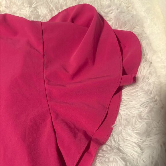 Chico's size 16 pink short-sleeved blouse with metal buttons - Picture 3 of 6